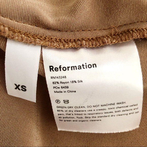 NWT✨Reformation Tiffany Gold Velvet Maxi Dress XS - Picture 7 of 8